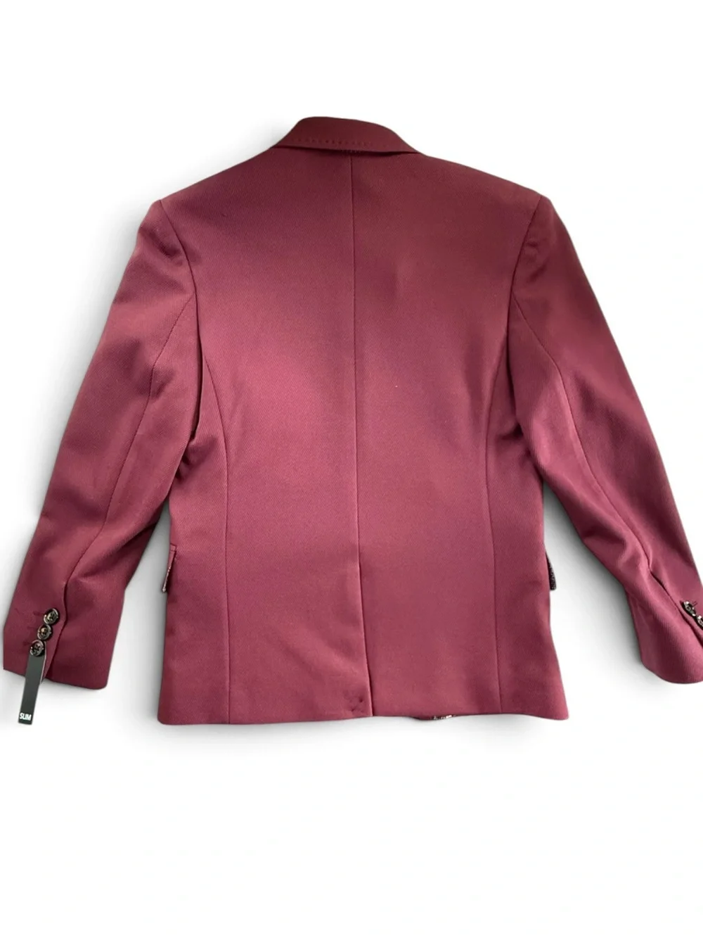 Murano Boys' Burgundy Blazer with Notch Lapel